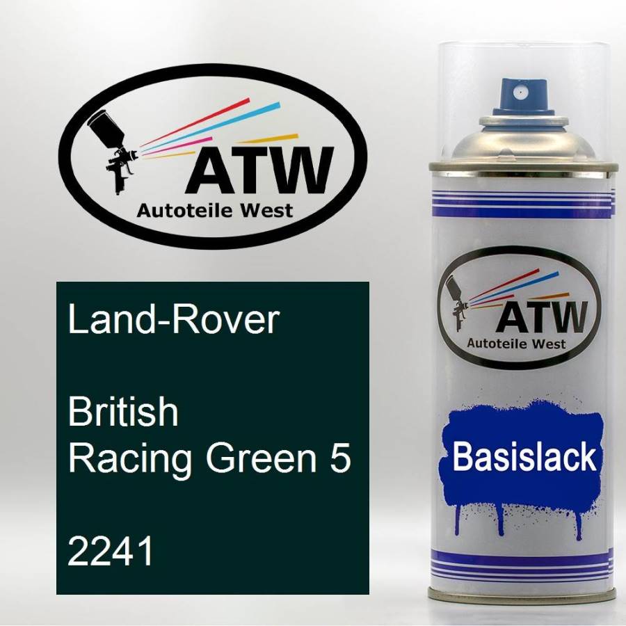 Land-Rover, British Racing Green 5, 2241: 400ml Sprühdose, von ATW Autoteile West.